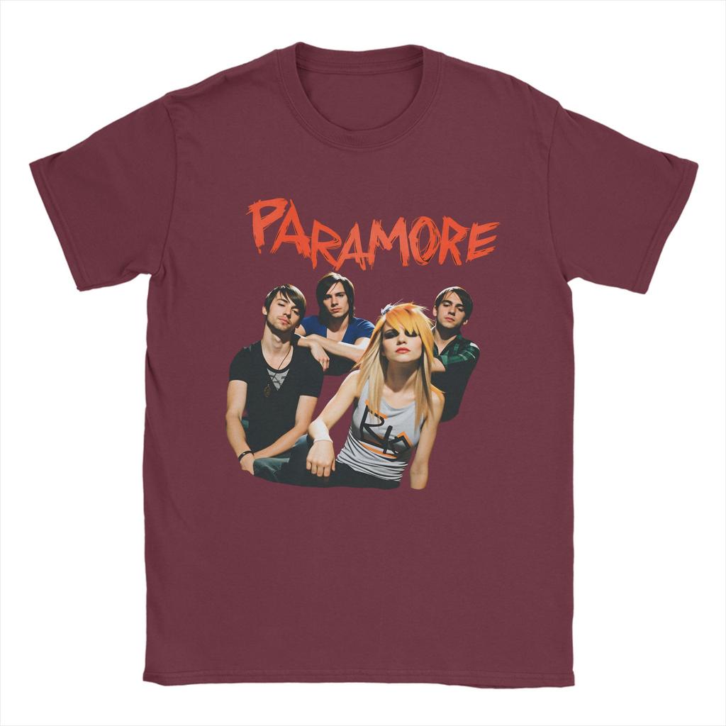 Paramore Band Cotton TShirt For Mens Summer  Vintage T Shirts O Neck Leisure Tees Plus Size Cheap Clothes