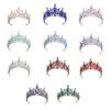 Tragbare Schönheitskönigin Kristalle Diademe Elegantes Stirnband Kronen Haarschmuck für Frauen bei Kostümaufführungen