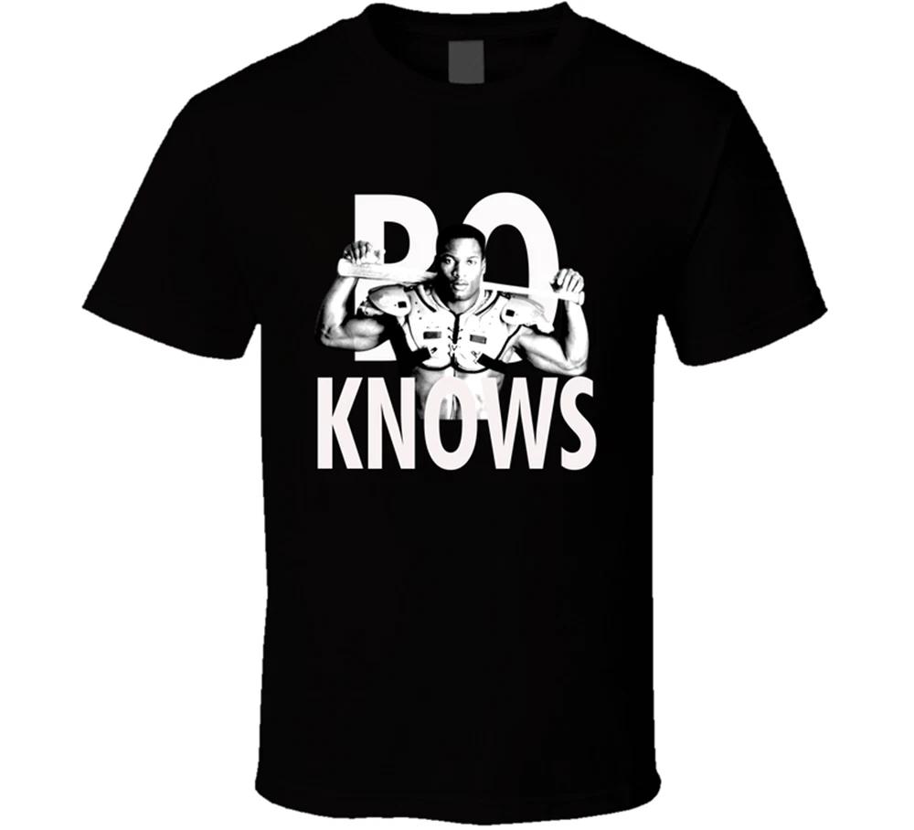 

Bo Knows Bo Jackson Baseball Football Sport Fan T Shirt Tee Gift New 4XL
