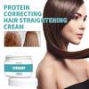 Collagen Straightening Cream Repairs Damaged Hair, Smooths Frizz and Split Ends, and Provides a No-stretch Hair Straightening and Smoothing Effect.