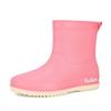 rain shoes women's adult short water shoes non-slip waterproof boots wear-resistant four-season students versatile solid color warm rain boots women