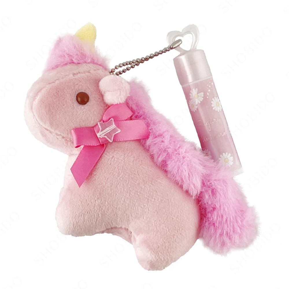 Shobido Plush Toy & Lip Balm Pink Unicorn NL43921