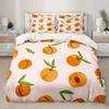 Watermelon Duvet Cover Set Fresh Fruit Pink Green Style Comforter Cover for Boys Girls Women Polyester Bedding Set King Size