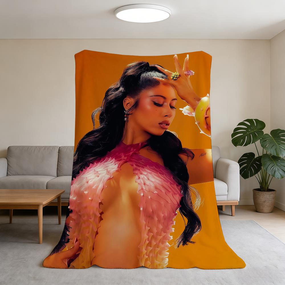 

Singer K-Kali Uchis Sincerely Blanket Super Warm Comfortable Plush Throw Blanket Child Home Sofa Bedroom Gift 75x90cm