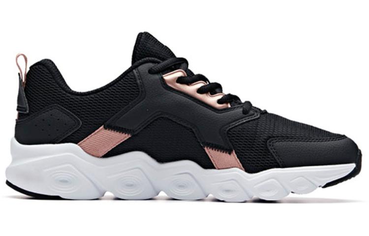 Women's Sneakers ANTA Running Shoes Women's Low-top Black/Anta White/Rose Gold