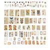 200 Pcs Vintage Clip and Paste Memo Pad Scrapbooking Diary Album Lable Material Decorative Stationery Craft Background Paper