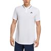 Adidas Solid Color Sports Casual Short Sleeve Polo Shirt Men Tops White HS3245