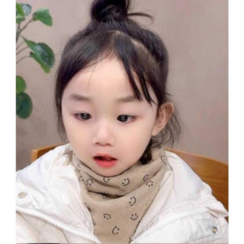 Baby Boys Girls Cartoon Printed Scarf Autumn Winter Soft Square Shawl Cute Infant Breathable Neck Wrap Keep Warm Scarf