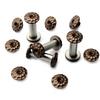 10sets M4 Plum Blossom Head Screw for Knife Handle Nail Modified 416 Stainless Steel Screws Knife Embryo Making Accessories