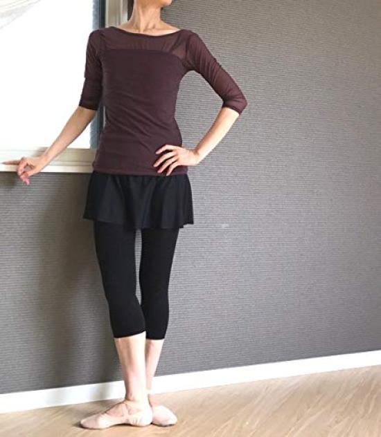 Ballet Specialty Store Mignon Ballet Capri for Adult Ballet Sheer 110 Denier Leggings, Length, Lessons, Finish, Black,