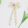 Printed Ribbed Band Long Ribbon Bow Hair Clip - Hot Selling Hair Accessory