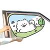 Cute Pet Cartoon Car Sun Shade: Universal Heat Insulation & Sun Protection for Front & Rear Windows with Electrostatic Adsorption.