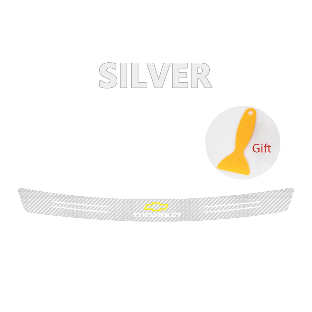 New Carbon Fiber Car Styling Trunk Load Edge Emblem Stickers For Chevrolet Captiva Sonic Spark Onix Aveo Orlando Sail Epica Volt