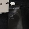Balenciaga [/Inland Regulär] 675208 Gebrauchte BB Monogram Denimjacke XS schwarzGebraucht