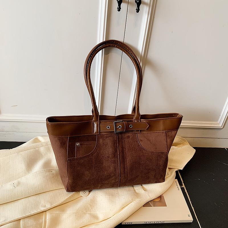 Bags Women's 2025 New Trendy Fashion Versatile Large Capacity Premium Handbag Retro Tote Bag Shoulder Bag