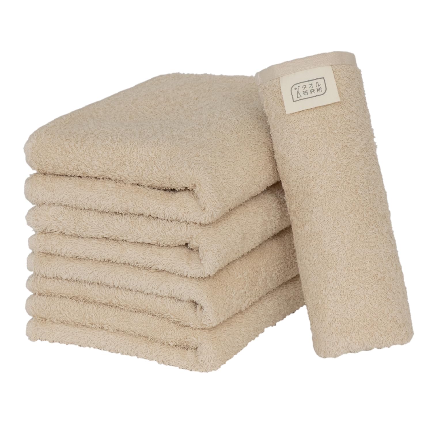 

Towel Laboratory Reason for Face Easy to JapanTechnology [The Lightness] #006 Towels, Beige/Flaxen, 5-Piece Set, Quick-Drying, Thin, Wring,