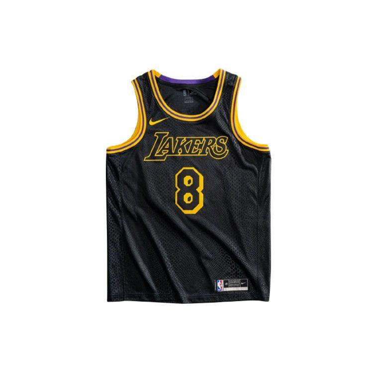 Nike NBA Los Angeles Lakers City Edition 8&24 Mamba Week Jersey Men's Black DJ0471-010