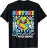 Support Squad Autism Awareness Smile Face Boys Girls Kids T-Shirt