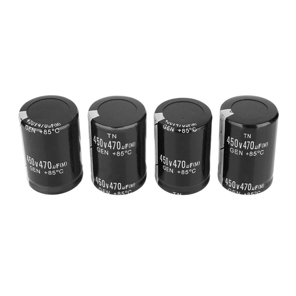 4 Pcs 450V 470microfarad Aluminium Electrolytic Capacitor for Inverter Welding Machine 35x50mm