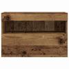 Wall Mounted TV Cabinet with LED Vintage Wood Finish 60 x 30 x 40 cm Engineered Wood