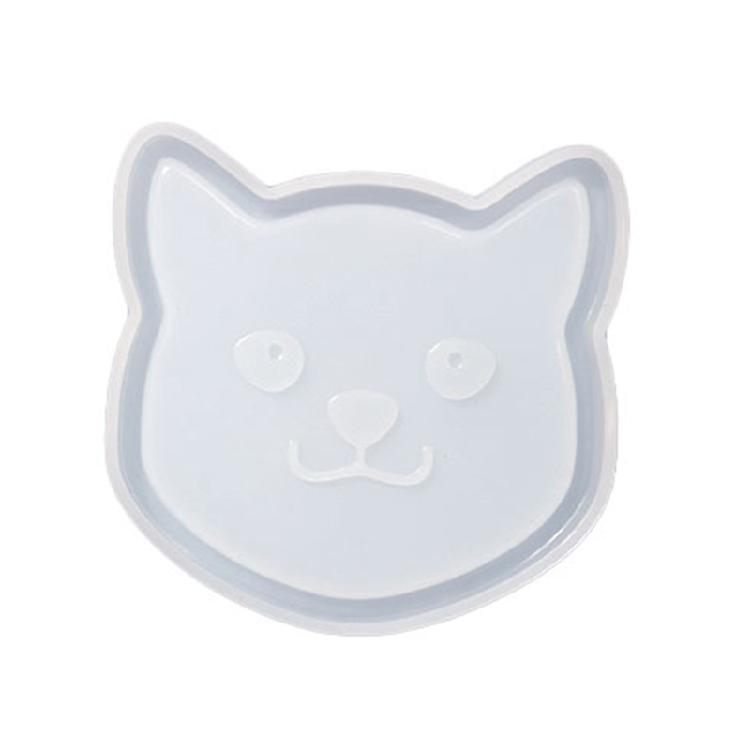 Silicone Resin Car Coaster Moulds Cats Bone Shape Tray Epoxy Casting Mould Unique Coaster Molds Cats Bone Shape Mold