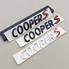 3D ABS Car Logo Cooper S Emblem for R53 R52 R56 R55 F57 V4F55 F56 Car Rear Trunk Badge Chrome Black Letters Stickers Accessories