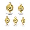 5Sets 6 8 10 12 14mm Copper Magnetic Clasps Ball Shape Strong Clasps For Necklace Connection DIY Leather Bracelet Jewelry Making