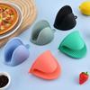 Heat Resistant Silicone Kitchen Gloves Non-slip Anti-scald Food Safe Mitts for Oven Baking Microwave Grilling