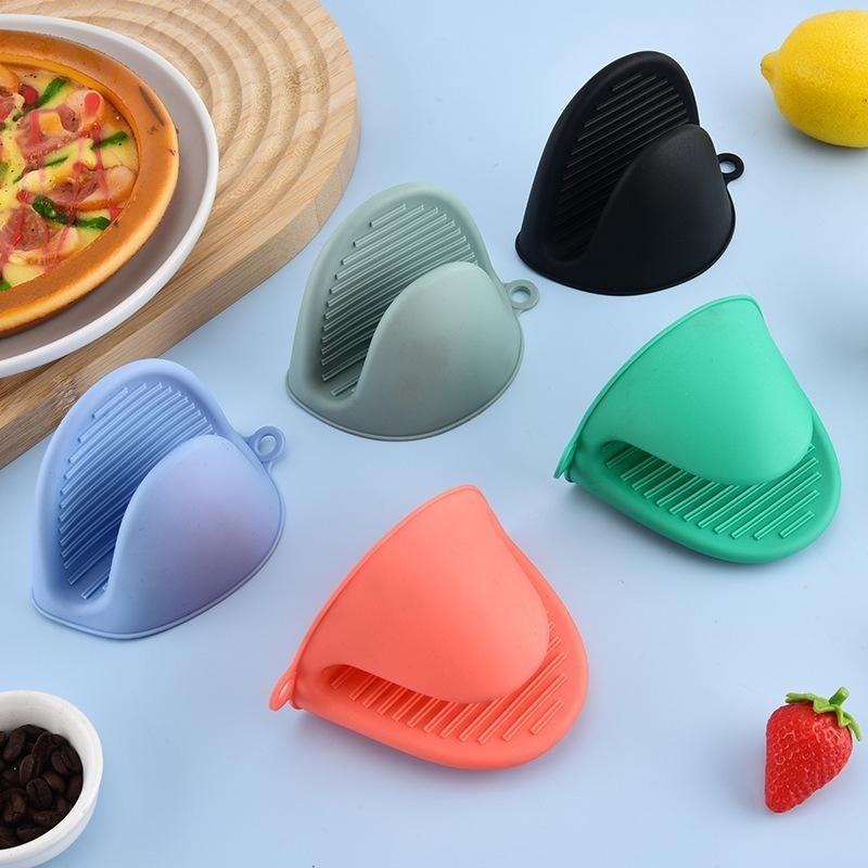 Heat Resistant Silicone Kitchen Gloves Non-slip Anti-scald Food Safe Mitts for Oven Baking Microwave Grilling