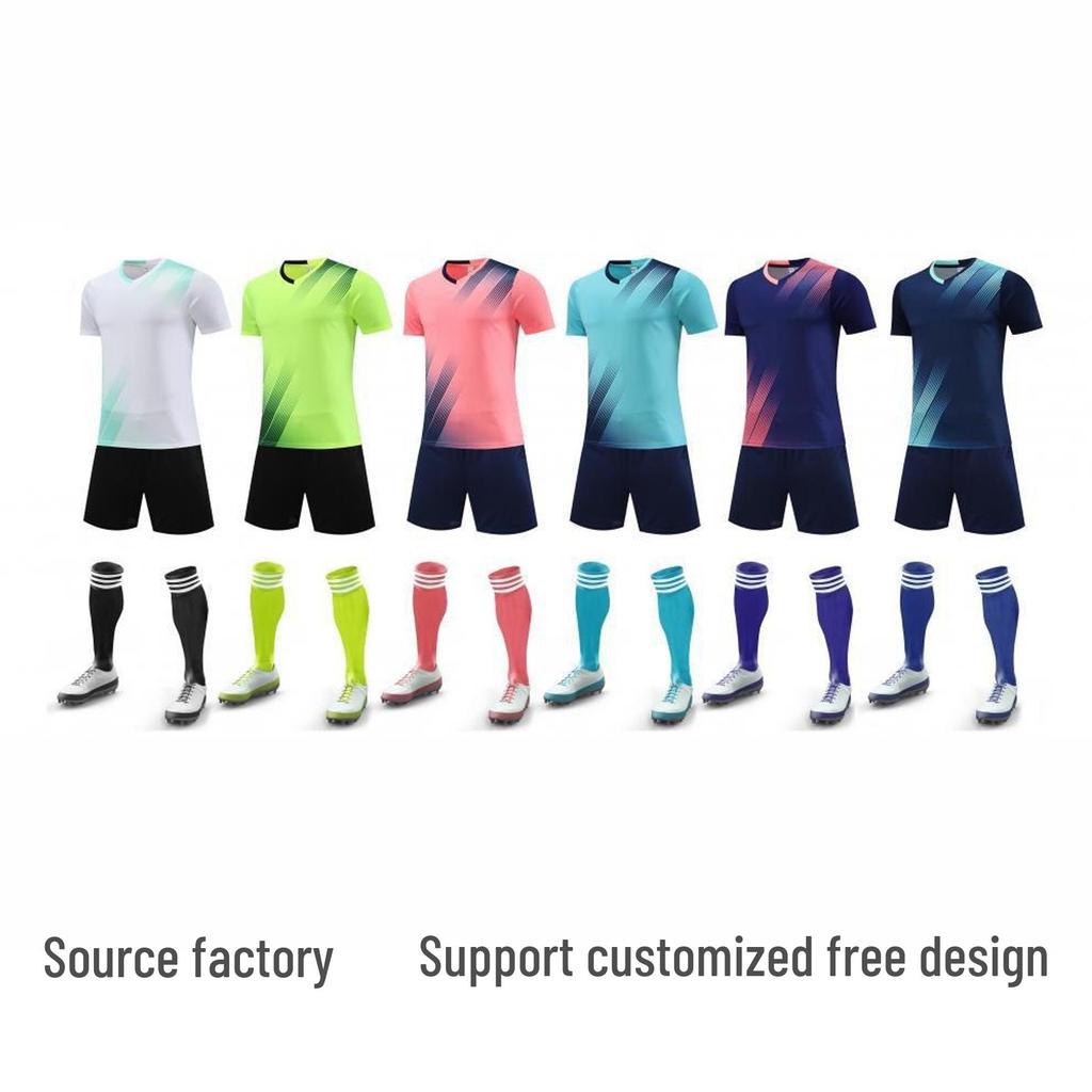 Quick-Dry Ice Silk Sports Set: Running & Football Training Suit