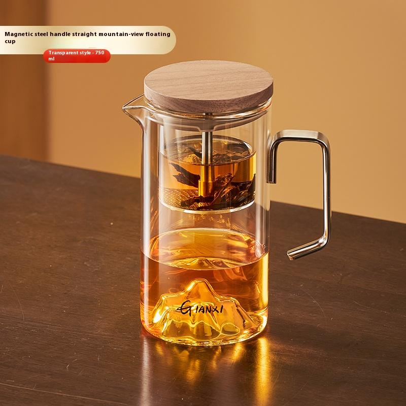 Gianxi Teapot For Home Use 2025 New Magnetic Glass Teapot Tea Separation Cup Floating Cup Tea Pot