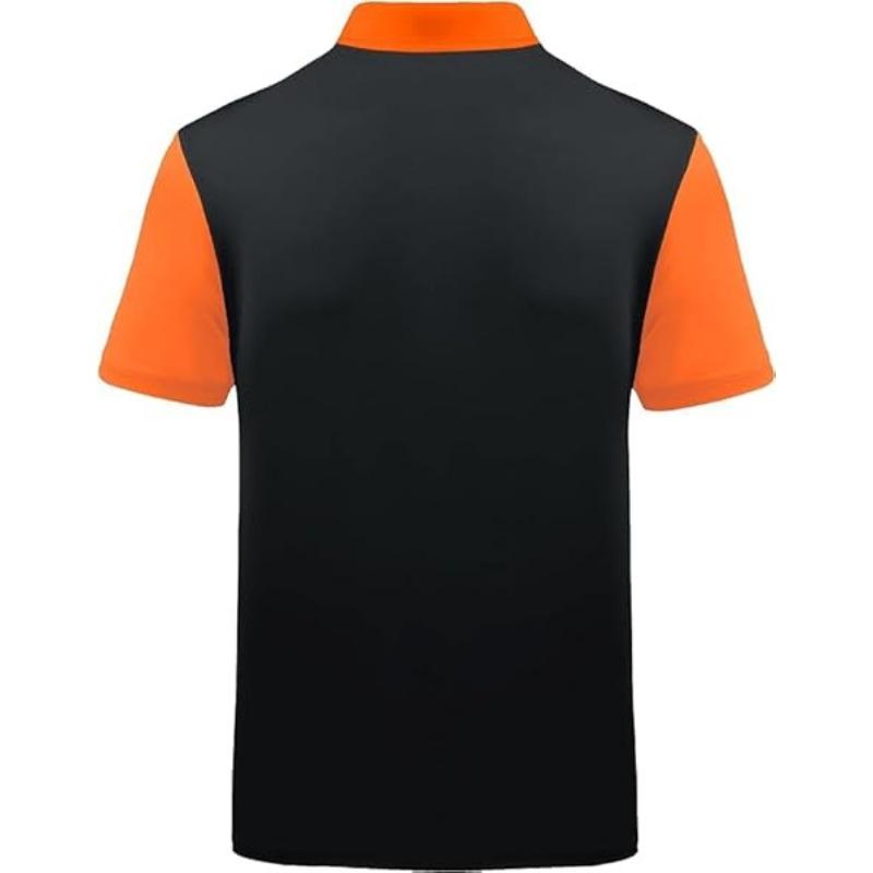 Collar Casual Men's Golf Short Sleeve Sports Moisture Wicking Performance Printed Golf Polo Shirt Men's