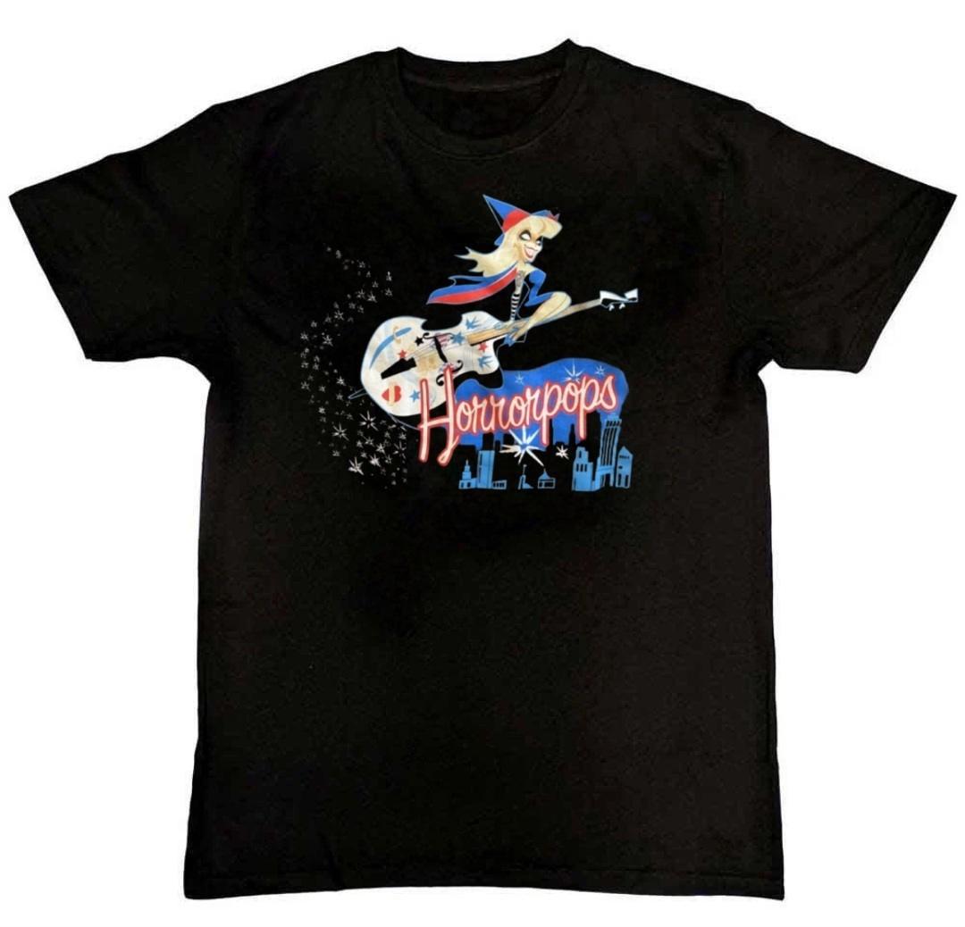 Vintage Horrorpops Punk Band Graphic Print Mens T-Shirt M