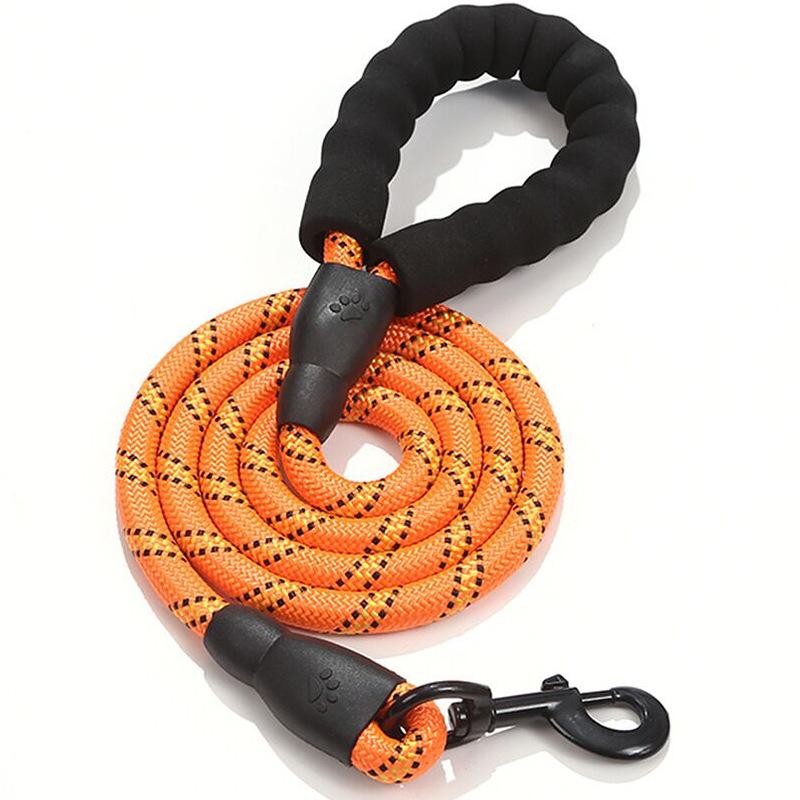 Nylon Dog Leash Chain Reflective Design Dog Collar Durable and Sturdy Puppy Harness Soft Pets Supplies Dogs Accessories