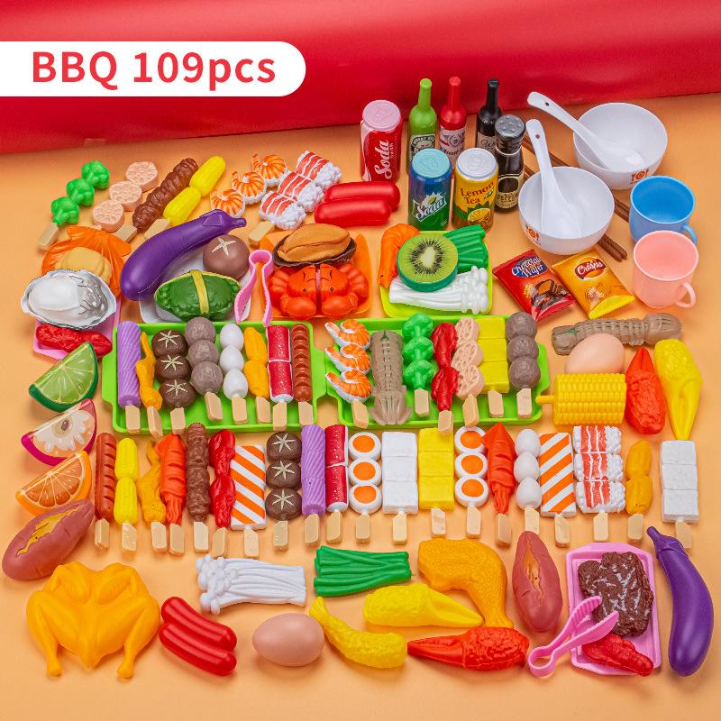 Cross-Border Kids' BBQ Play Set: Simulation Food & Kitchen Toys for Children