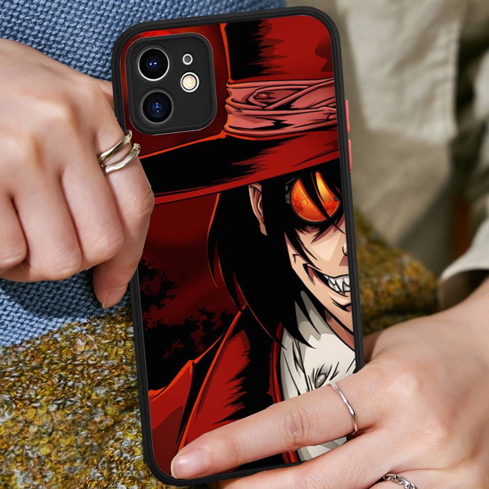 

Horror Anime Hellsing Phone Case For IPhone 16 15 14 11 12 13 Pro Max Plus 12 XS Max Back Cover Matte Case iphone 14 pro