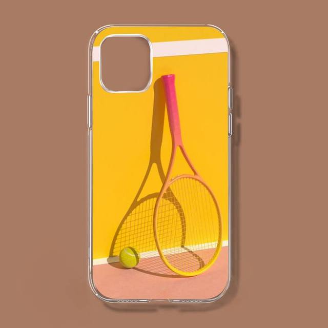 Tennis Print Phone Case For Iphone 11 12 13 Mini Pro Xs Max 8 7 6 6s Plus X 5s Se 2020 Xr Cover