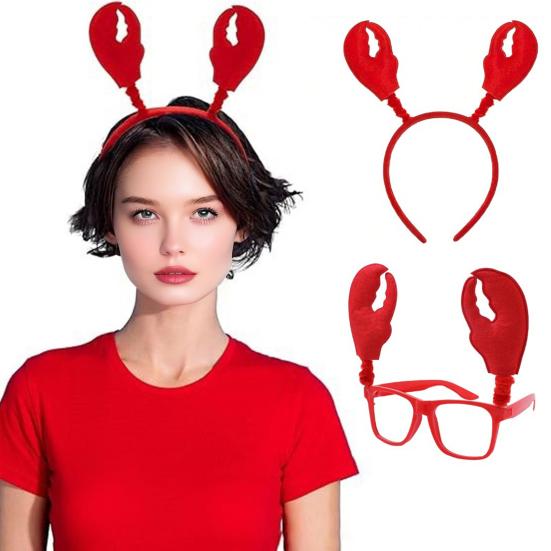 Krabí čelenka Krab Děti Dospělí Parodická pokrývka hlavy Festivaly Párty Denní Vlasová obruč Pokrývka hlavy Kostýmní doplněk