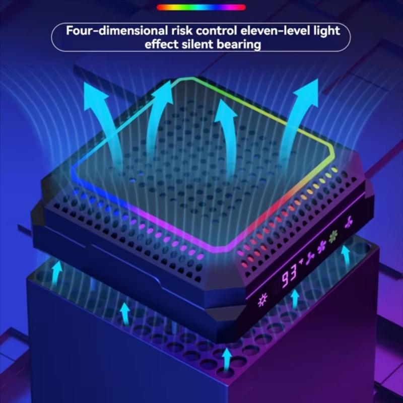 Small Temperature Control Cooling Systems Enhanced Heat Dissipation & Auto Speed Adjustment Suitable for Game Consoles