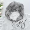 Korean version of idyllic fashion Spice Girl crochet triangle scarf headscarf women's bag head spring and summer headband lace French square scarf