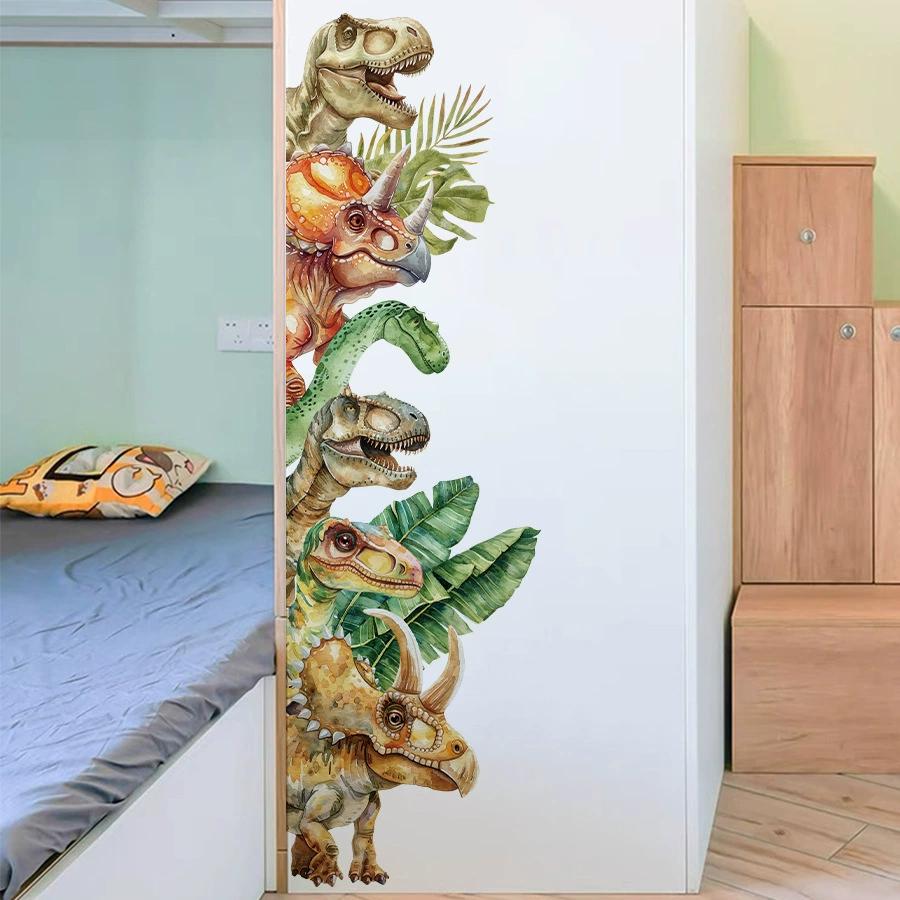 

Cartoon Cute Animals Stacked High Self-adhesive Wall Stickers Children s Room Doors Wall Decoration Beautification Stickers 30x90CM