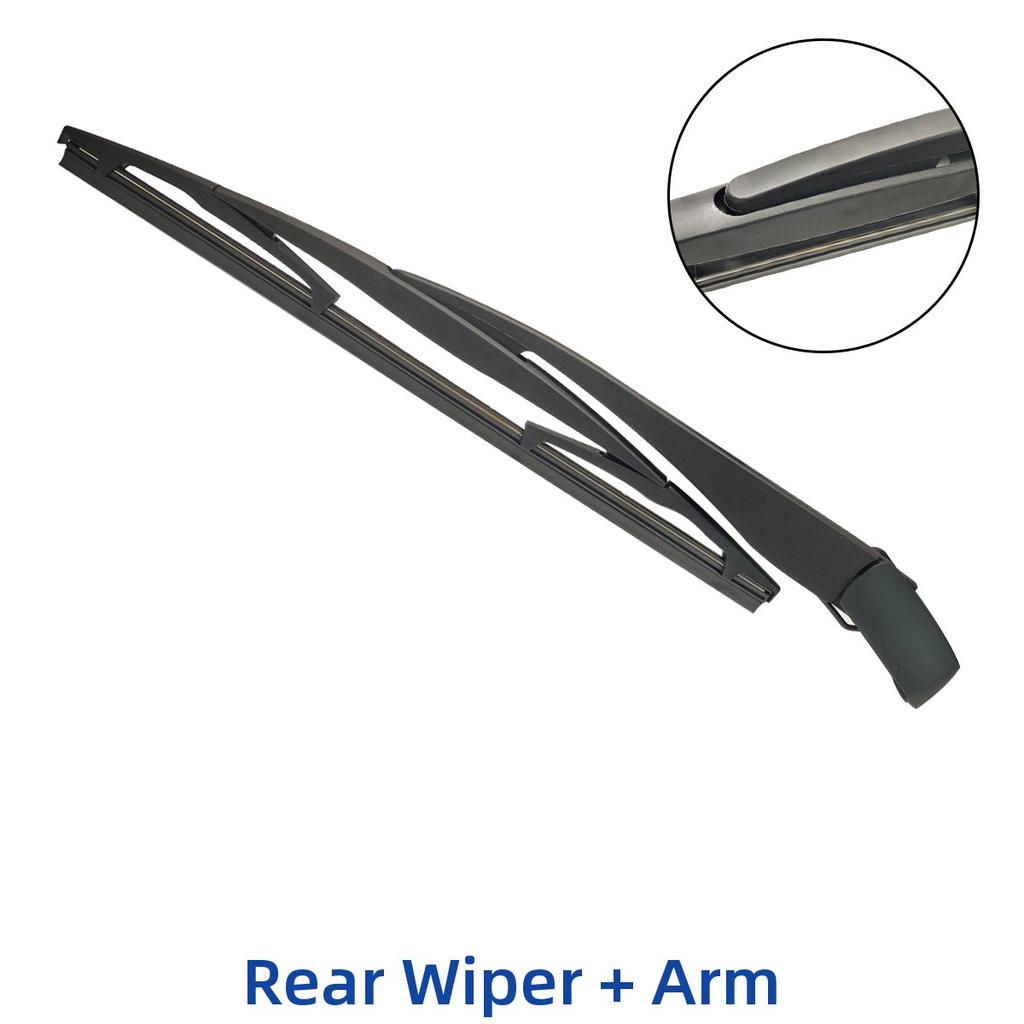 12" 300mm Rear Wiper Blade & Arm Set Kit For Chery Tiggo 5 Hatchback 2014-2018 Windshield Windscreen Tailgate Window Rain Brush