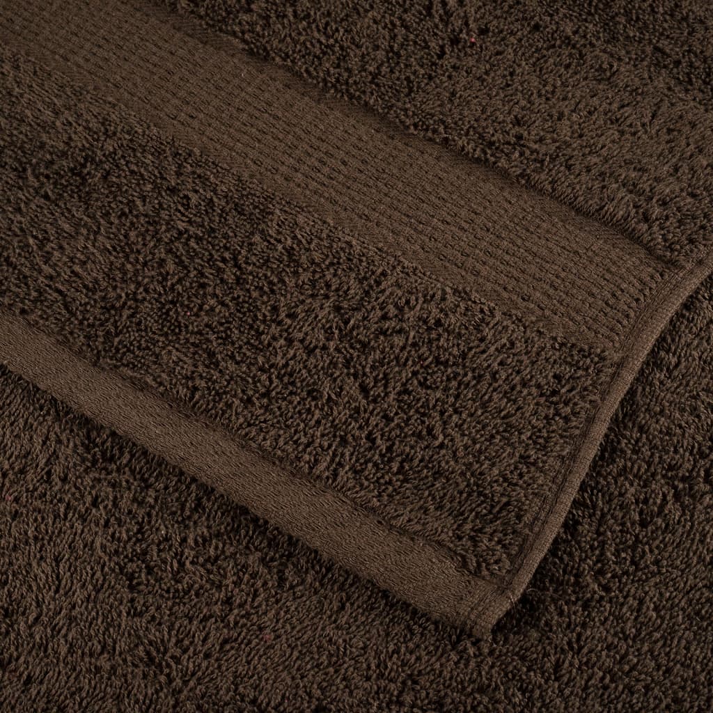 Premium Wash Cloths SOLUND 4 pcs Brown 30 x 30 cm 600 g m²