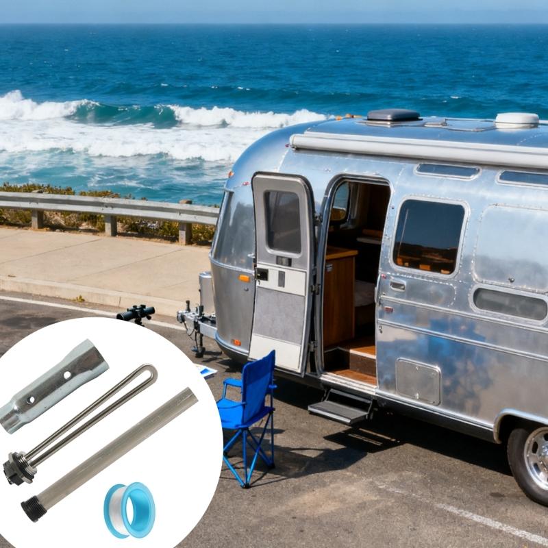 Campers Water Heater Heating Element Replacement 520900 520789 for Select Models Includes Anode Rod and Sleeve