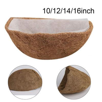 Hängekorb mit weißer Auskleidung, Kokosfaser, langlebige Faser