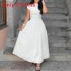 Elegant Summer Dress For Women With High Waist Pure Polyester Fabric For Casual Wear