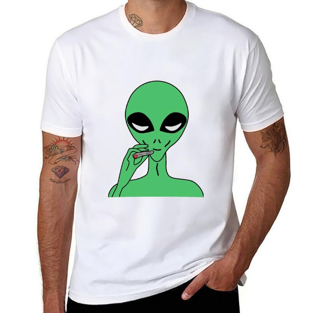 Green Alien Tshirt Light Athletic Short Sleeve Tee Shirt