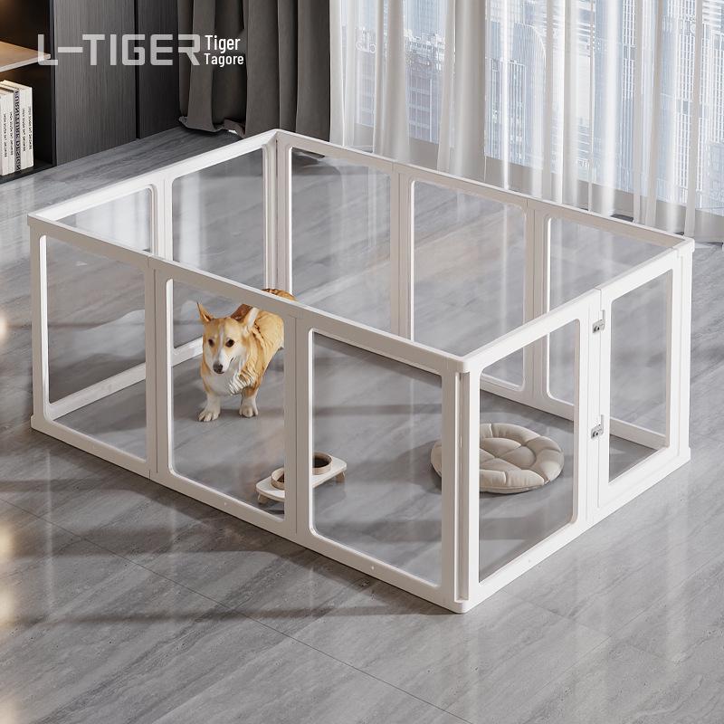 Transparent Acrylic Tall Pet Barrier for Indoor Use - Suitable for Dogs Like Teddy, Bichon, Corgi