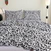 Leopard Print Pastoral Style Duvet Cover Set - Single Duvet Cover & Pillowcase.