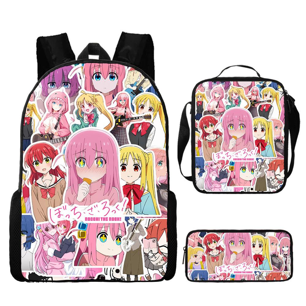 Rollenspiel Animation Zubehör Rucksack Schultasche Umhängetasche Federmäppchen Dreiteiliges Set